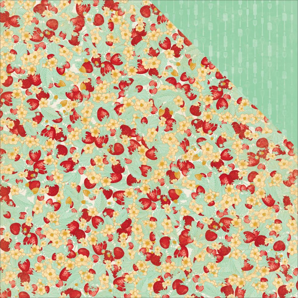 Двусторонняя бумага Bo Bunny "Kiss The Cook" Delicious (Bob384)