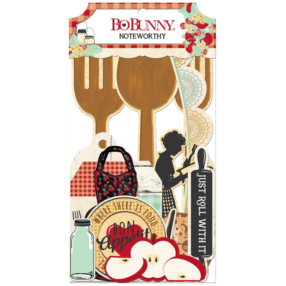Вырубные элементы из картона BoBunny "Kiss The Cook"