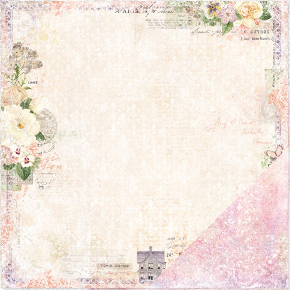 Двусторонняя бумага Blue Fern "Courtship Lane", Town Gossip (BFS4)