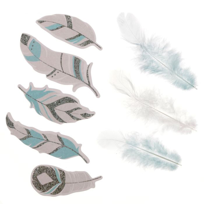 Набор пёрышек декоративных "Искрящееся счастье".