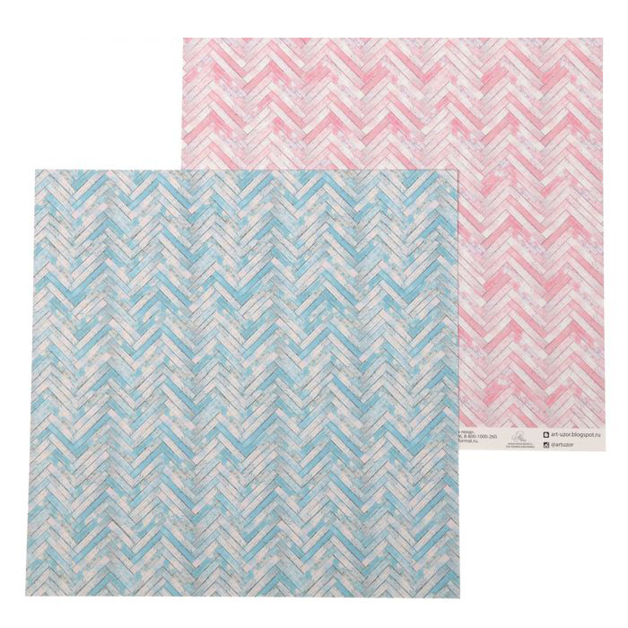 Бумага для скрапбукинга АртУзор "Крашеные досочки" (ART149-3)