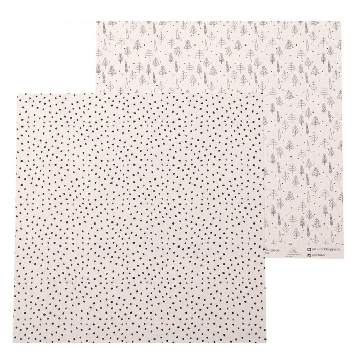 Бумага для скрапбукинга АртУзор "Деревья" (ART348-1)