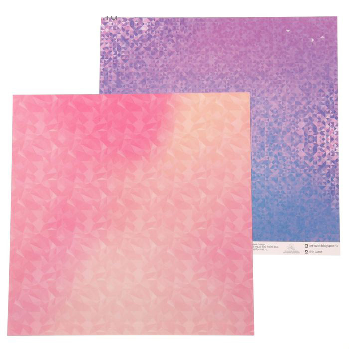 Бумага для скрапбукинга АртУзор "Кристаллы" (ART310-1)