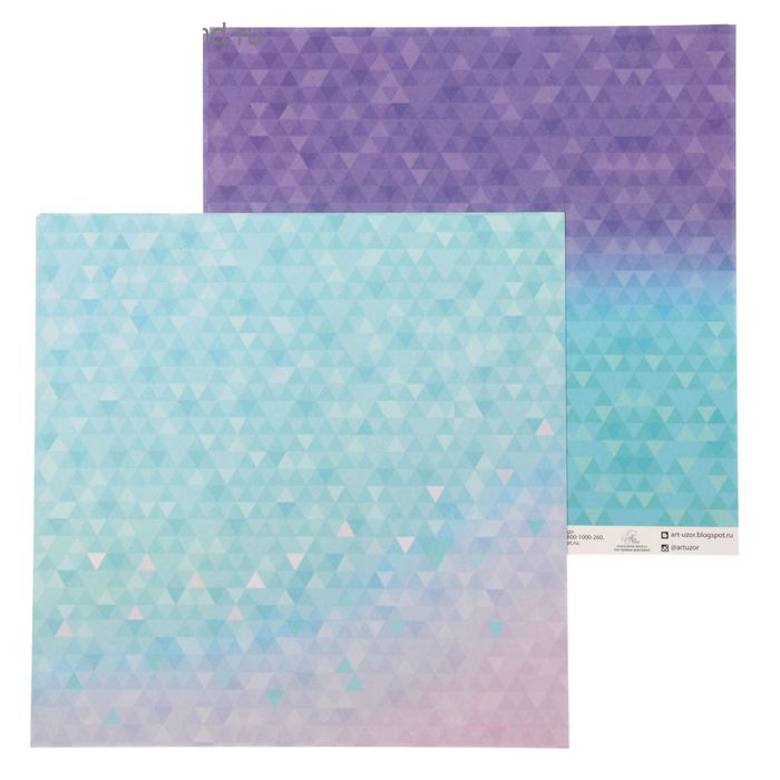 Бумага для скрапбукинга АртУзор "Северное сияние" (ART310-3)