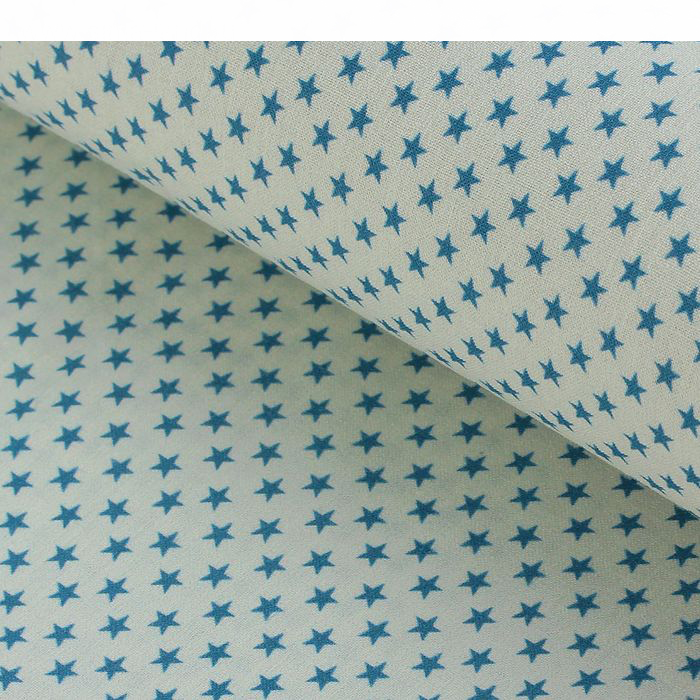 Ткань лоскутная 48 х 50 см "Звезды №8", синие