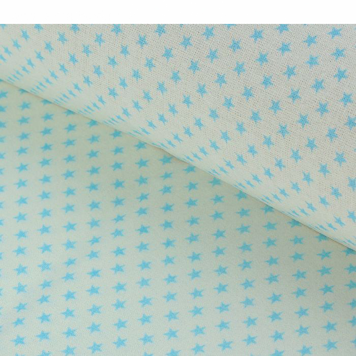 Ткань лоскутная 48 х 50 см "Звезды №22", голубые