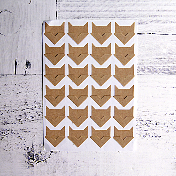 Уголки для фотографий самоклеящиеся, крафт, 11 х 11