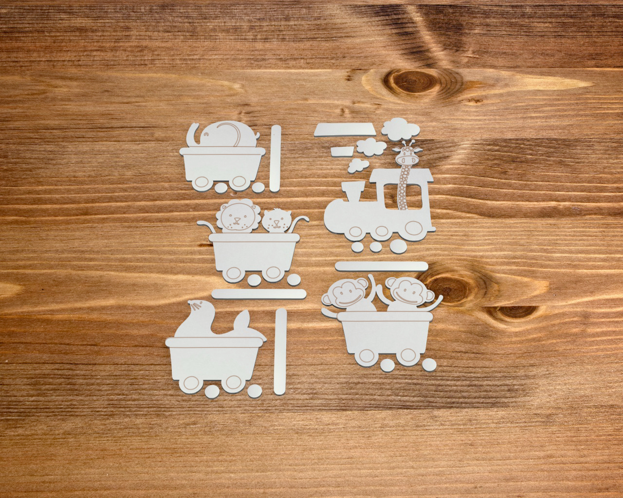 Чипборд Chipboards "Мы едем, едем, едем ..."