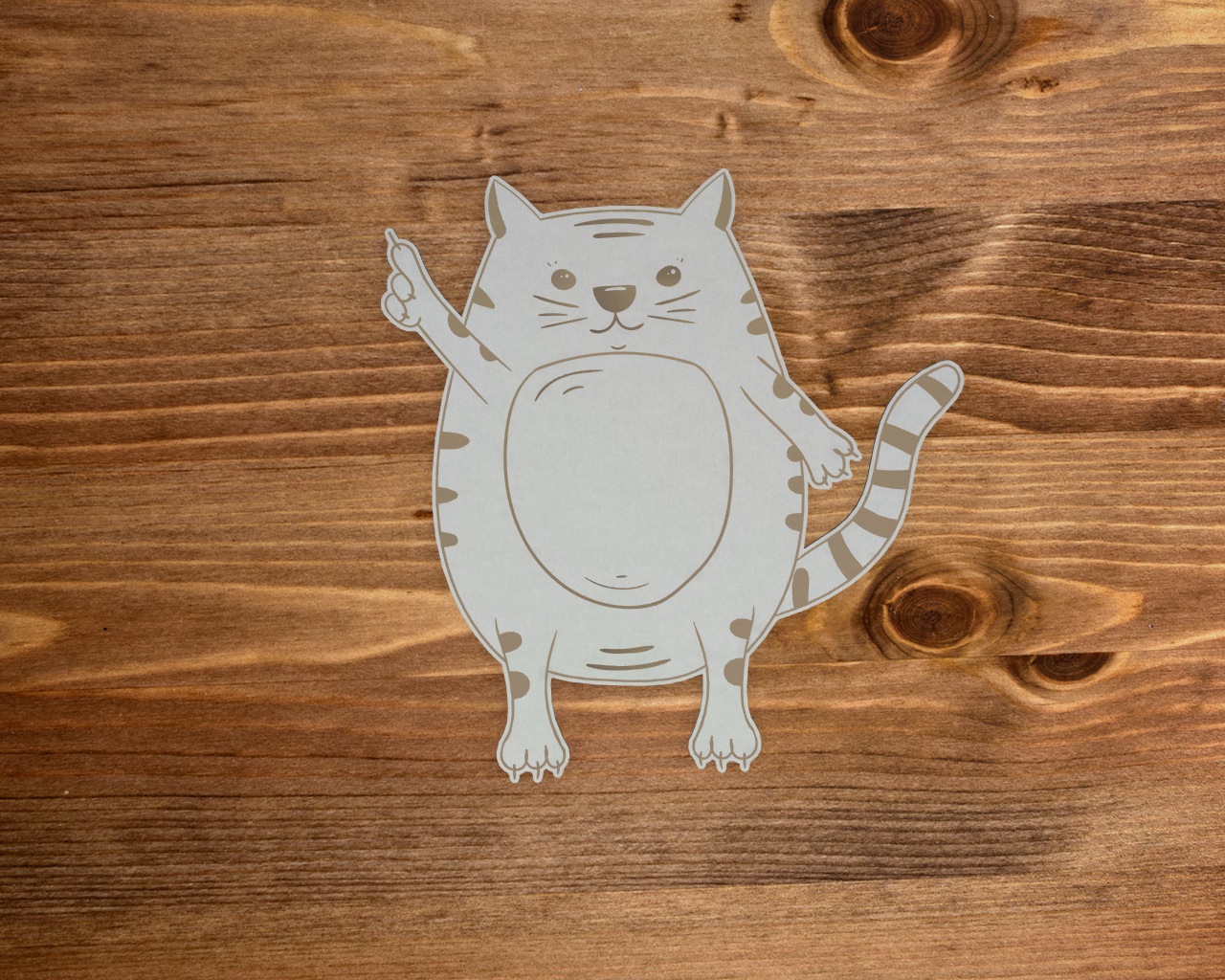 Чипборд Chipboards "Кот предупреждает!"