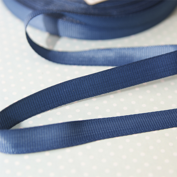 Лента репсовая 10 мм, цвет синий