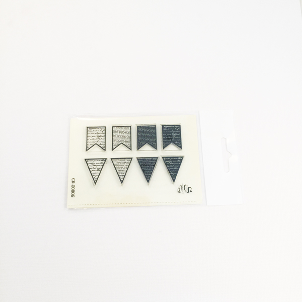 Штамп KatrinCraft "Флажки 2,3 см"