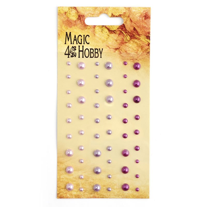 Клеевые полужемчужины "Сиреневый,сливовый".