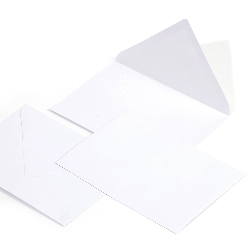 Набор конвертиков с тиснением "Ящерица", цвет белый