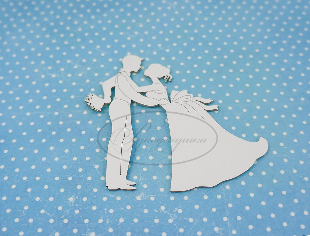 Вырубка из чипборда Рукоделушка "Жених и невеста 1"