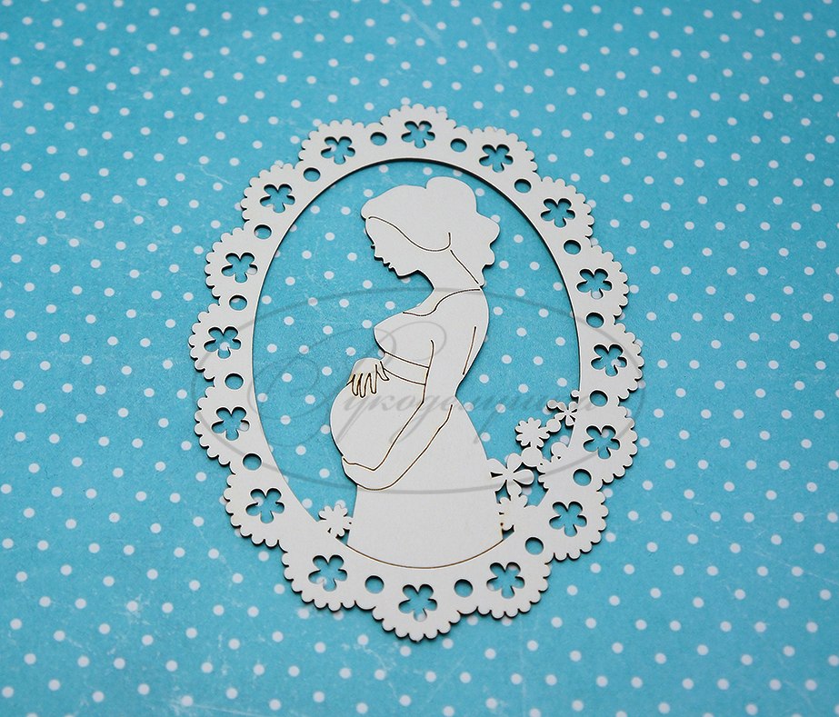 Вырубка из чипборда Рукоделушка "В ожидании чуда 2А"