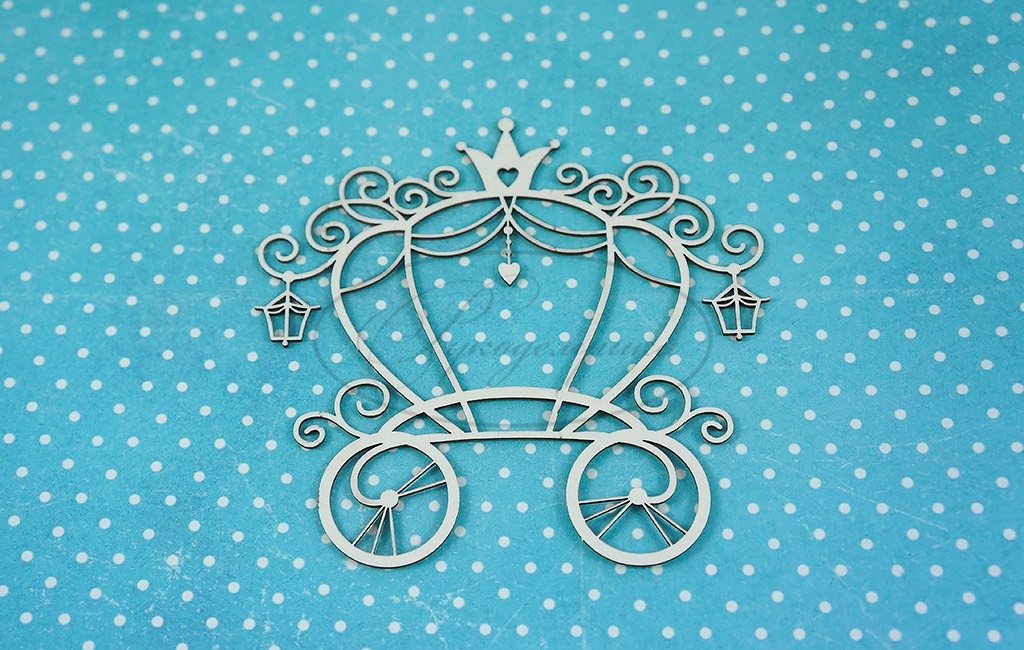 Вырубка из чипборда Рукоделушка "Карета для принцессы 2"