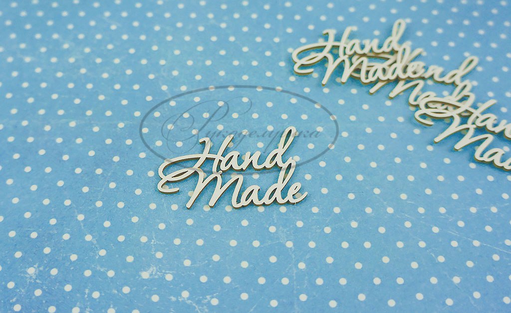 Вырубка из чипборда Рукоделушка "Hand Made"