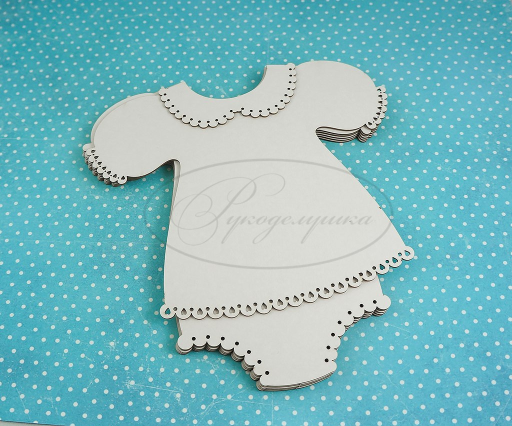 Заготовка для альбома Боди для девочки 1А