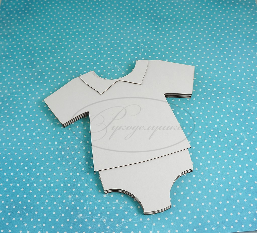 Заготовка для альбома Боди для мальчика 2Б