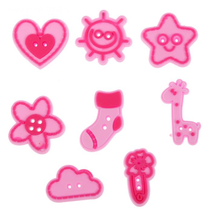 Пуговки резиновые Артузор "Любимая доченька".