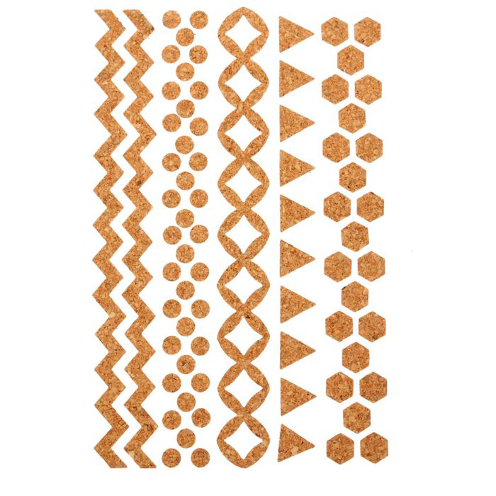 Пробковые наклейки Артузор "Фигуры (Паттерны)"