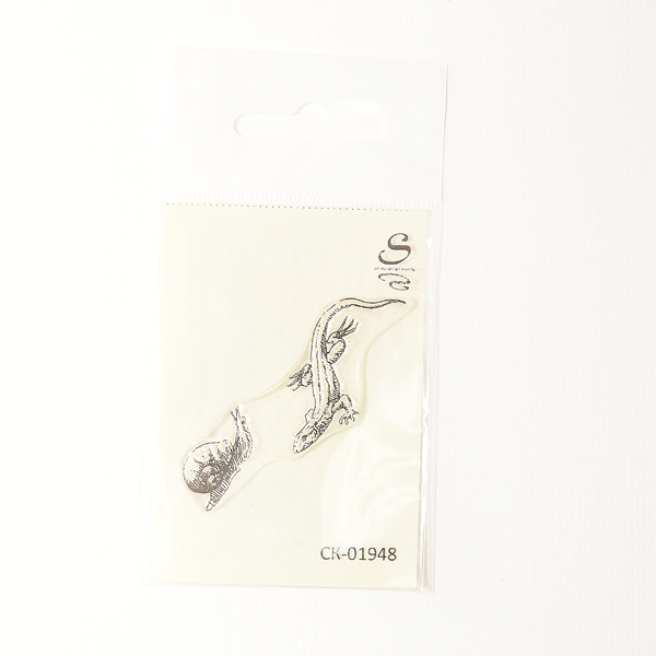 Штамп Stylish Stamps "Улитка с ящеркой"