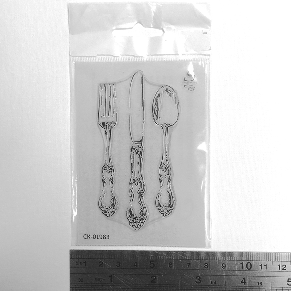 Штамп Stylish Stamps "Столовые приборы бол"