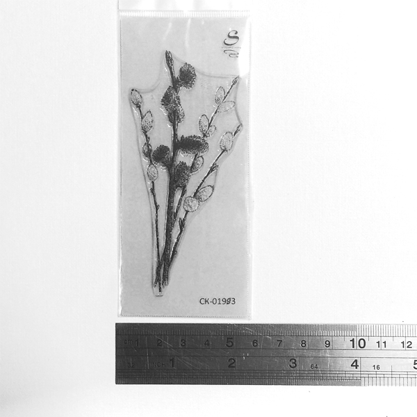 Штамп Stylish Stamps "Ветки вербы и ольхи бол"