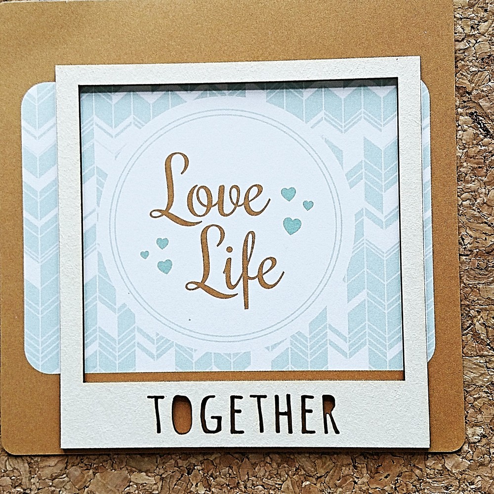 Чипборд WoodCraft "Полароид Together"