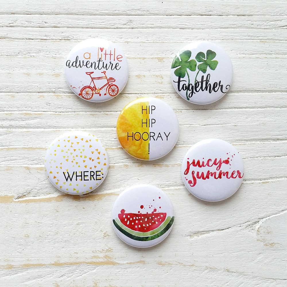 Набор скрап-фишек WoodCraft "Summer-2"