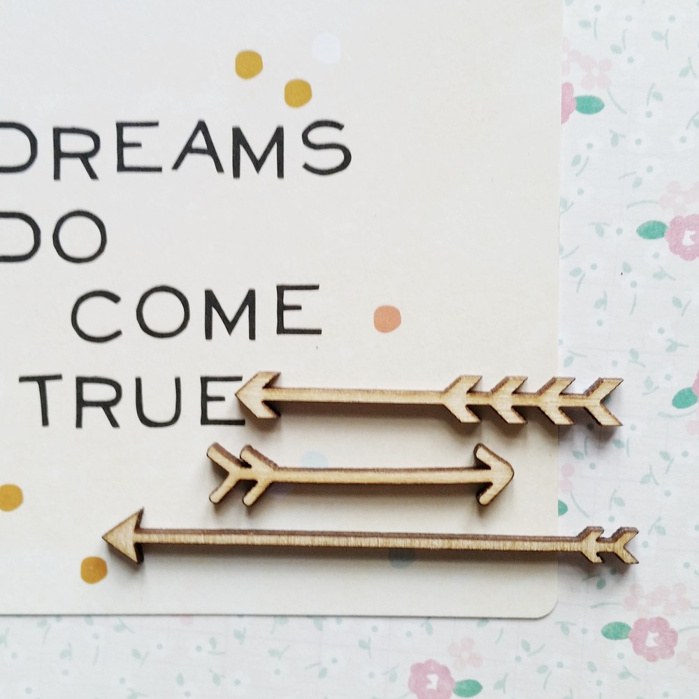 Деревянный декор WoodCraft "Три стрелочки"