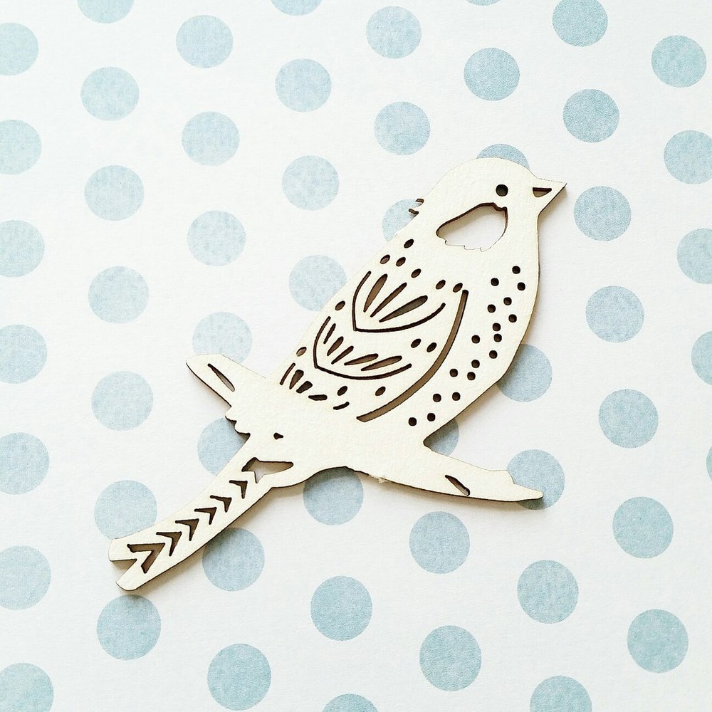 Чипборд WoodCraft "Птичка-2"