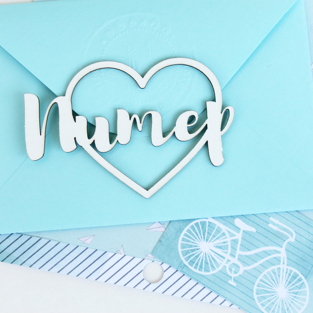 Чипборд WoodCraft "Питер в сердце"