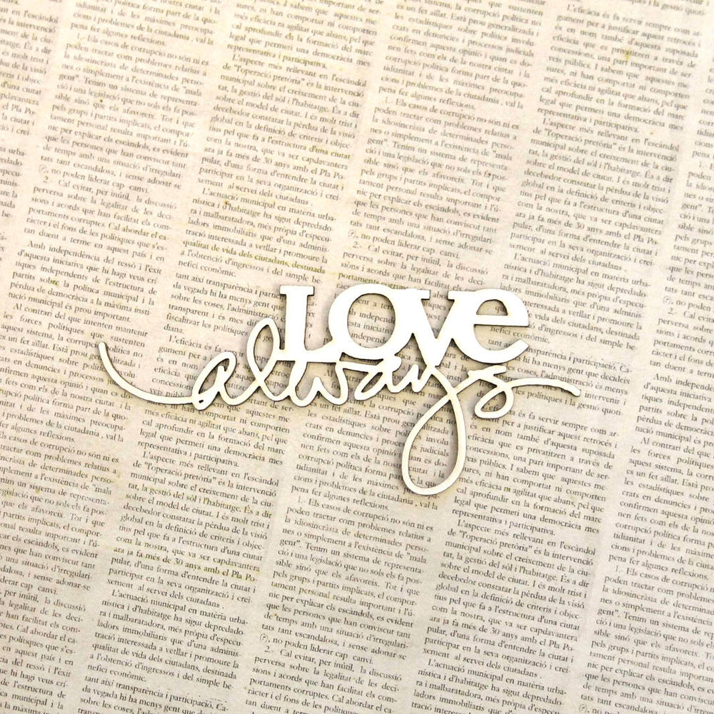 Чипборд WoodCraft "Love always"