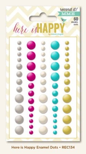 Эмальные точки (дотс) MME "Here is Happy"