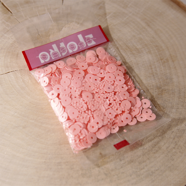 Пайетки Zlatka плоские 6 мм "Розово-персиковый"