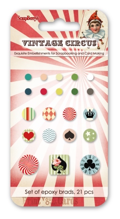 Набор брадс Scrapberrys "Старый Цирк"