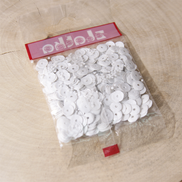 Пайетки Zlatka "Белые"