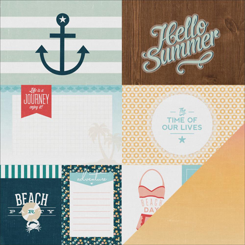 Двусторонняя бумага Pink Paislee "Solstice", Delray (PP41)