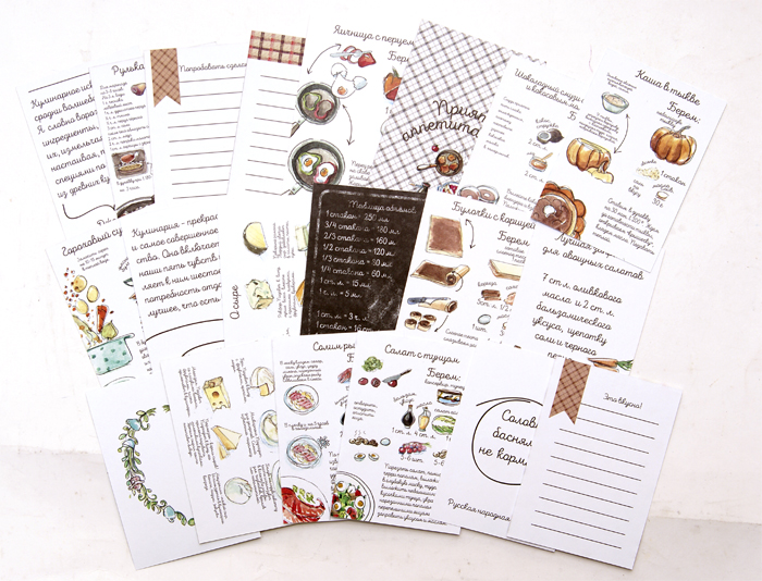 Набор карточек MrPainter "Приятного аппетита"