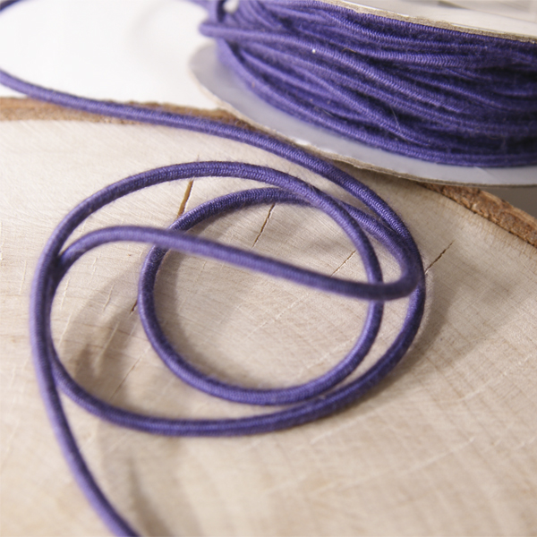 Резинка для блокнотов круглая 2 мм, цвет фиолетовый