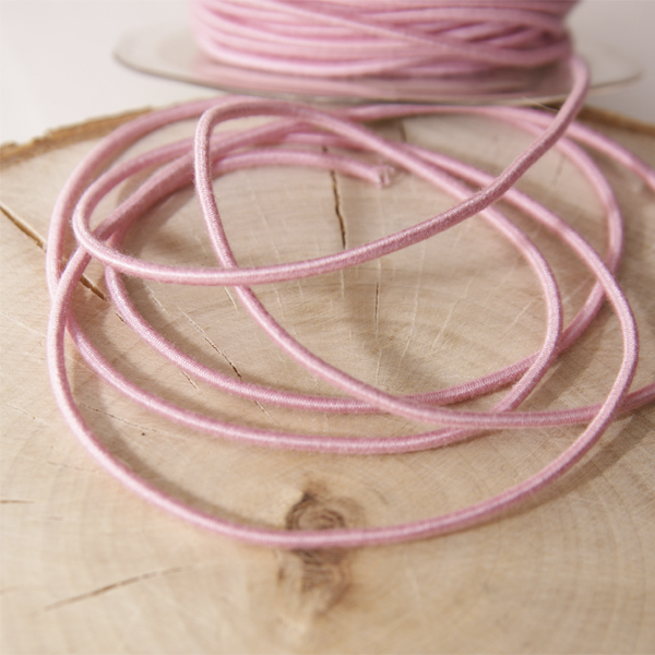 Резинка для блокнотов круглая 2 мм, цвет розовый