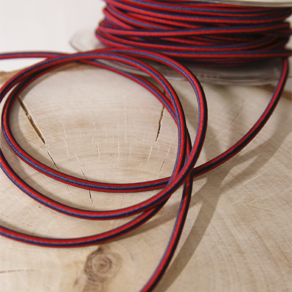 Резинка для блокнотов круглая 3 мм, цвет красно-синий