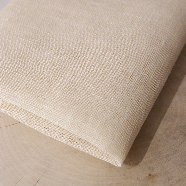 Лён белёный редкое плетение, отрез 50 х 55 см