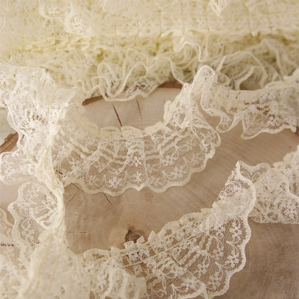 Тесьма-рюши "Юбочка 4,5 см" , цвет кремовый