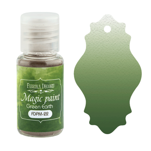 Сухая краска Фабрика Декору "Magic paint", цвет земля зелёная