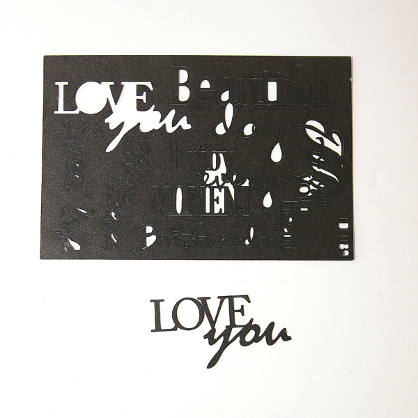 Чипборд Фабрика Декору "Фразы 4", цвет чёрный