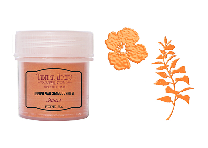 Пудра для эмбоссинга Фабрика Декору , цвет Манго