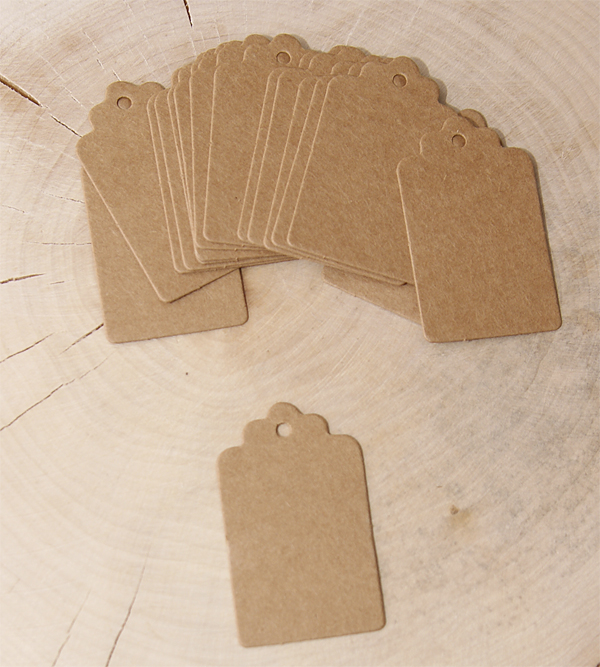 Бирка (тег) из крафт-картона (518)