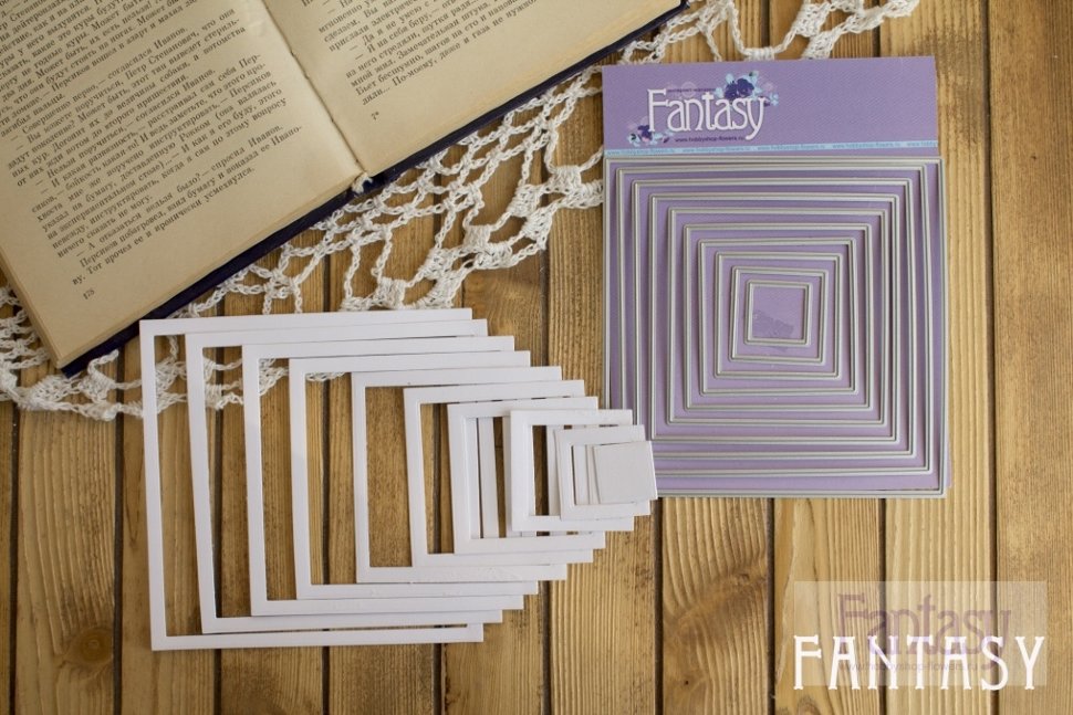 Нож для вырубки Fantasy "Квадраты без прострочки"